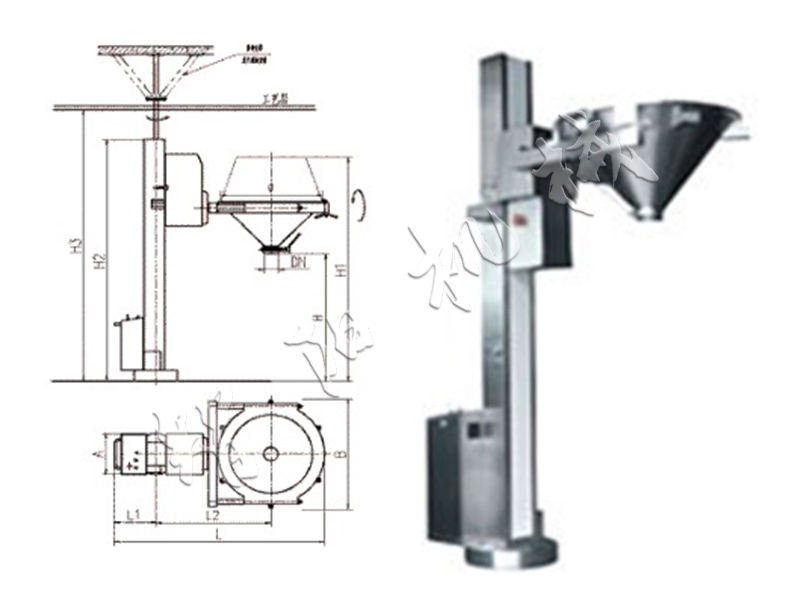 固定料斗提升上料机